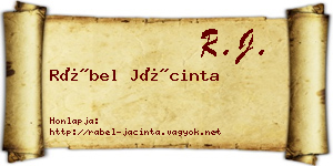Rábel Jácinta névjegykártya